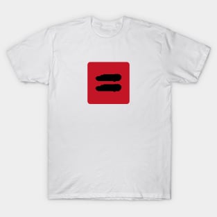 Mathmatics red equals symbol T-Shirt